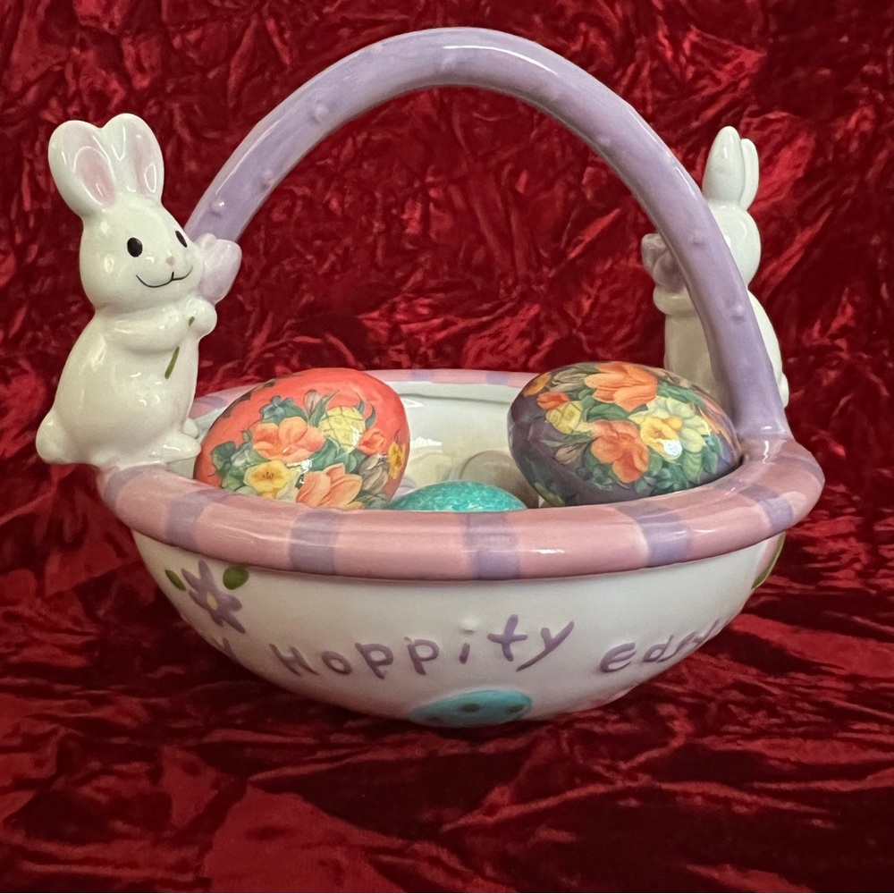 Vintage Porcelain Easter Basket